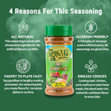 Chef Morgan's Kitchen Real Jamaican All Purpose Seasoning 8 oz - Natural Herbs and Spices for Cooking - Authentic Tropical Flavor - Versatile Spice