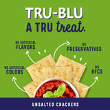 Tru Blu Unsalted Saltine | No artificial ingredients | No High Fructose Corn Syrup | Made in the USA | 16 Ounce (Pack of 3)