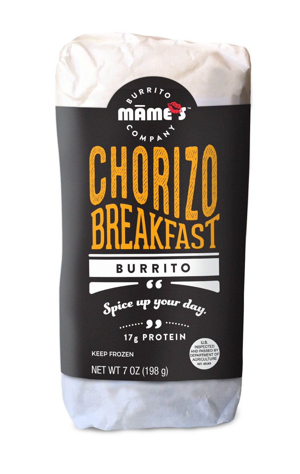 Mame's Burrito Company Chorizo Breakfast Burrito, 7 Ounce (Pack of 12)