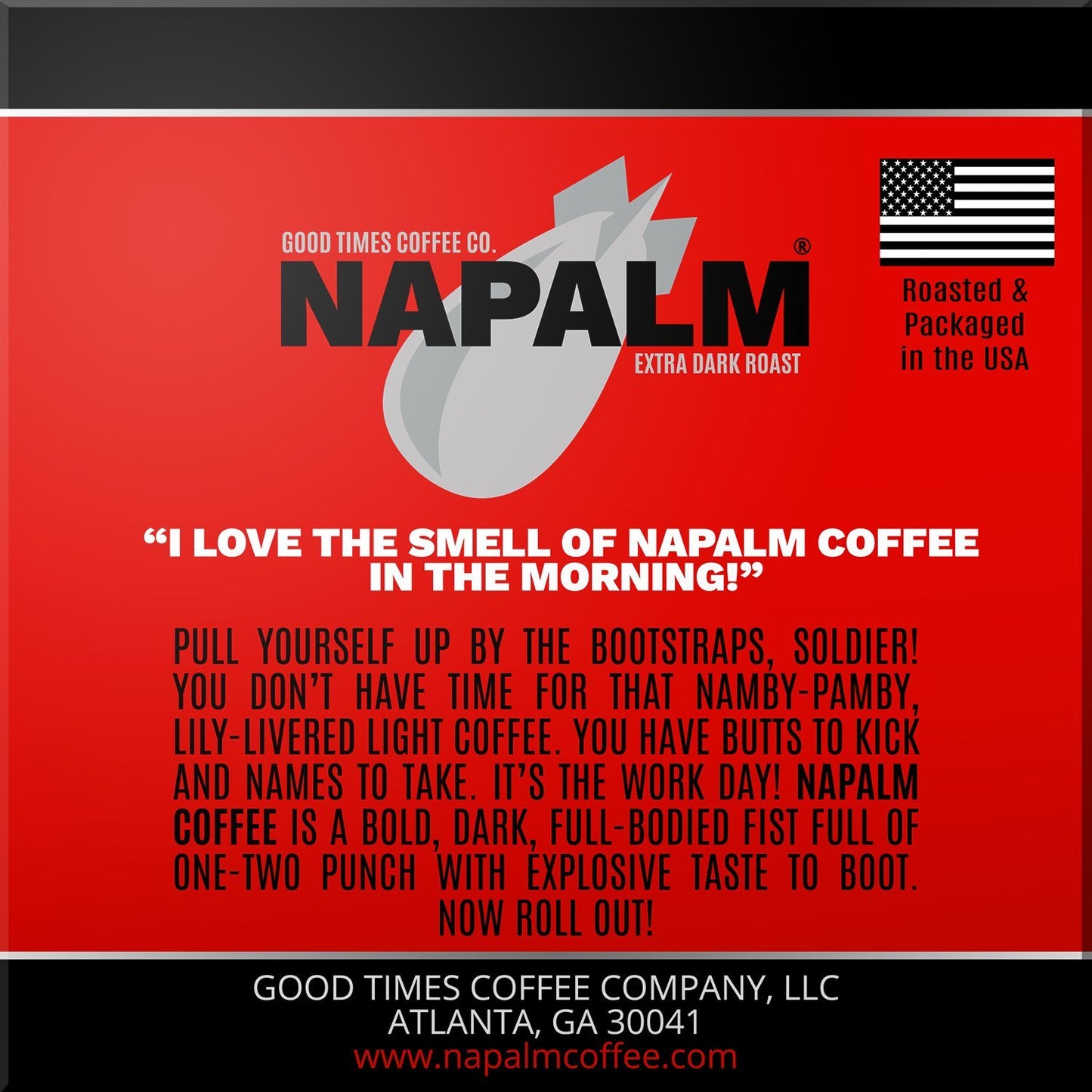 Napalm Coffee Single Serve Pods - Extra Dark Roast, Bold & Strong, Arabica, 12 Count (Pack of 1)