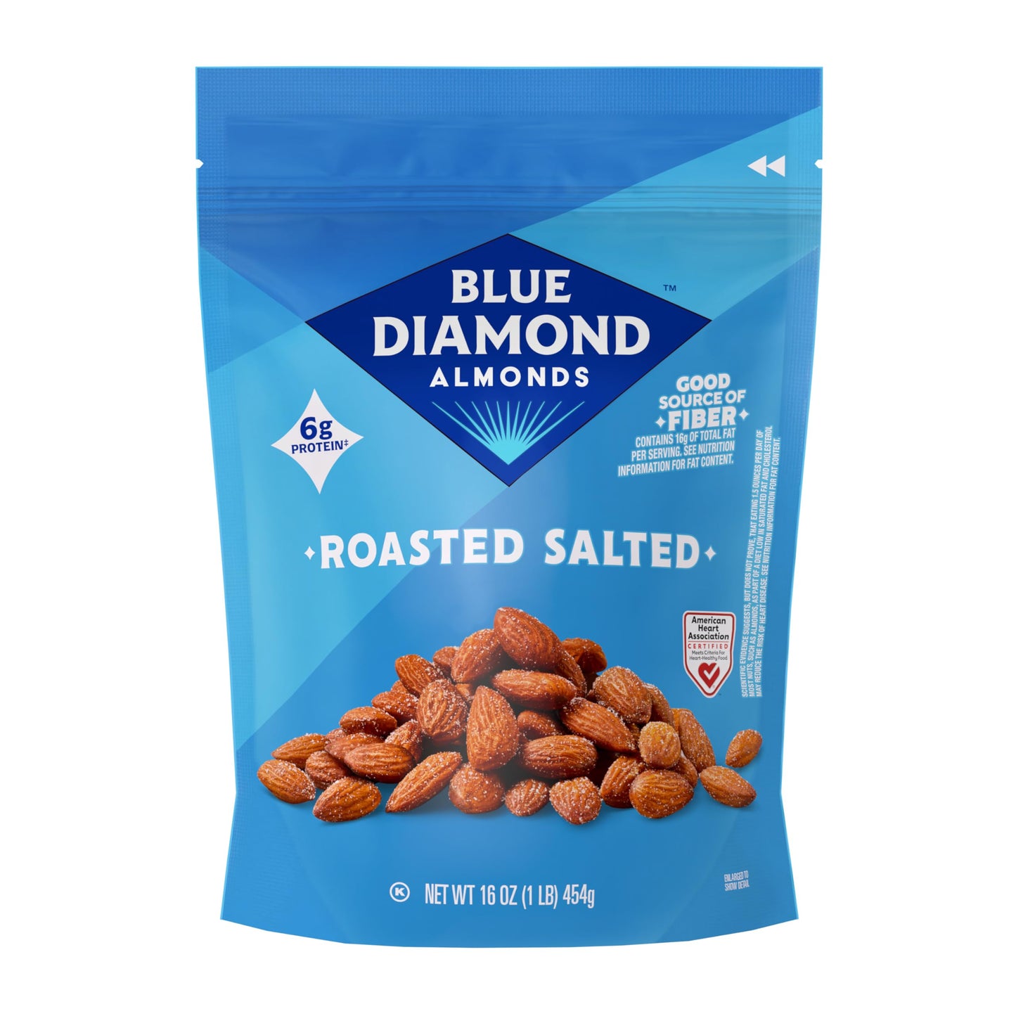 Blue Diamond Almonds, Roasted Salted, 16 Ounce