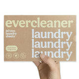 Evercleaner™ Laundry Detergent Sheets - Fresh Linen Scent, Up to 120 Loads - Eco-Friendly Plastic-Free Laundry Sheets, Hypoallergenic, Washing