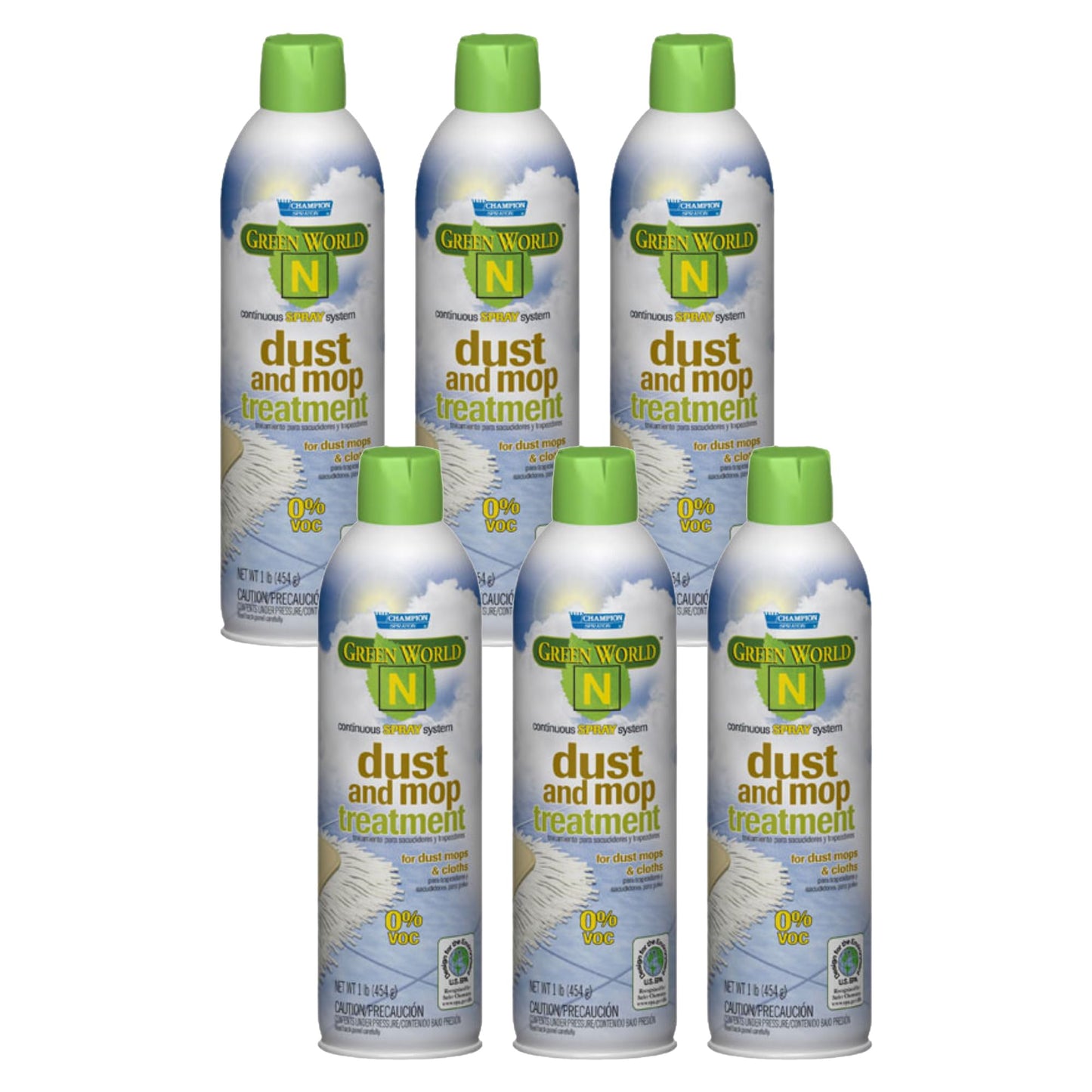 Champion Sprayon Dust and Mop Treatment. 6-14oz. Net Can.