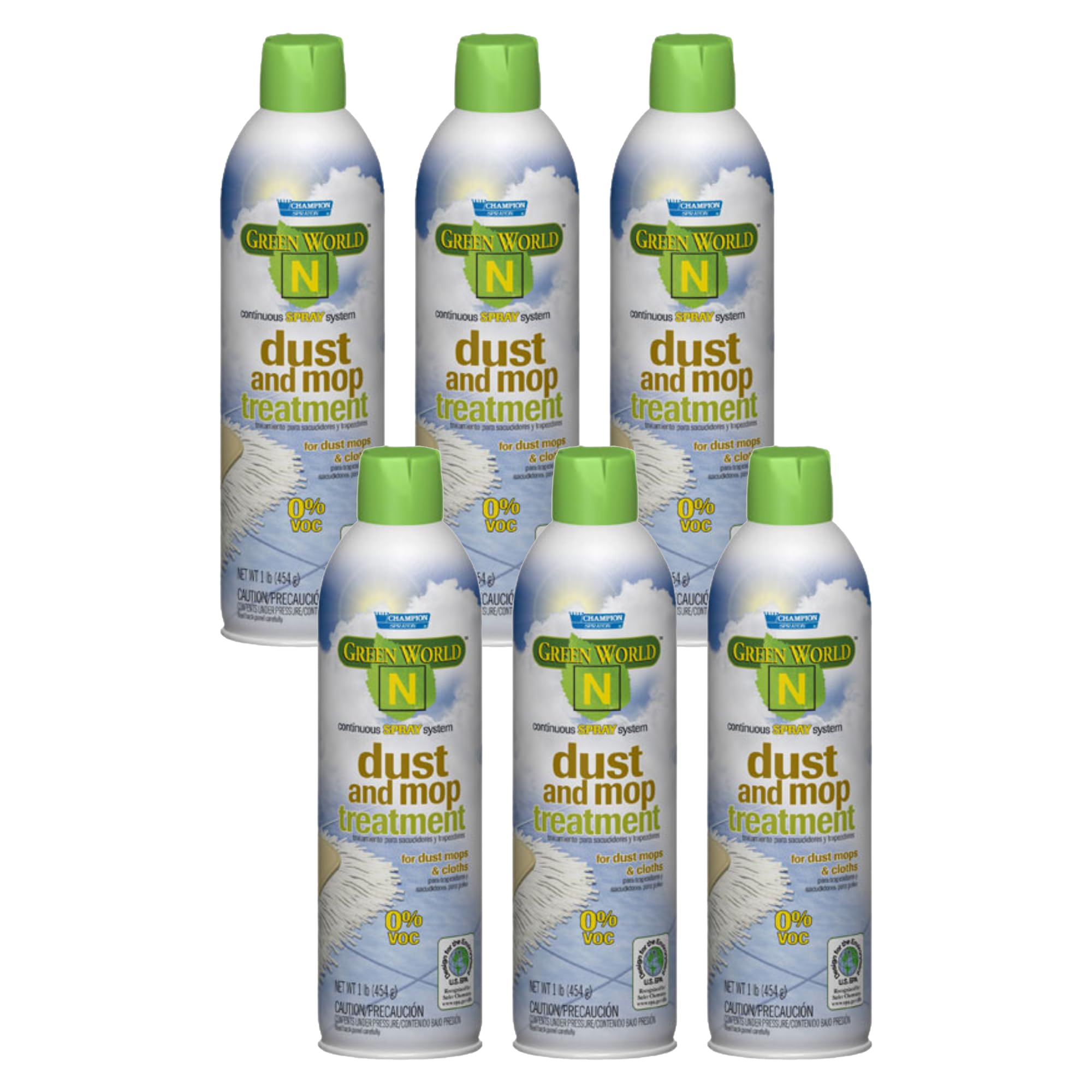 Champion Sprayon Dust and Mop Treatment. 6-14oz. Net Can.
