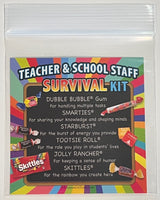 Teacher Appreciation & School Staff Survival Kits (25 per set) Fun Candy Treat Gift Kit Idea for Teacher Appreciation Week