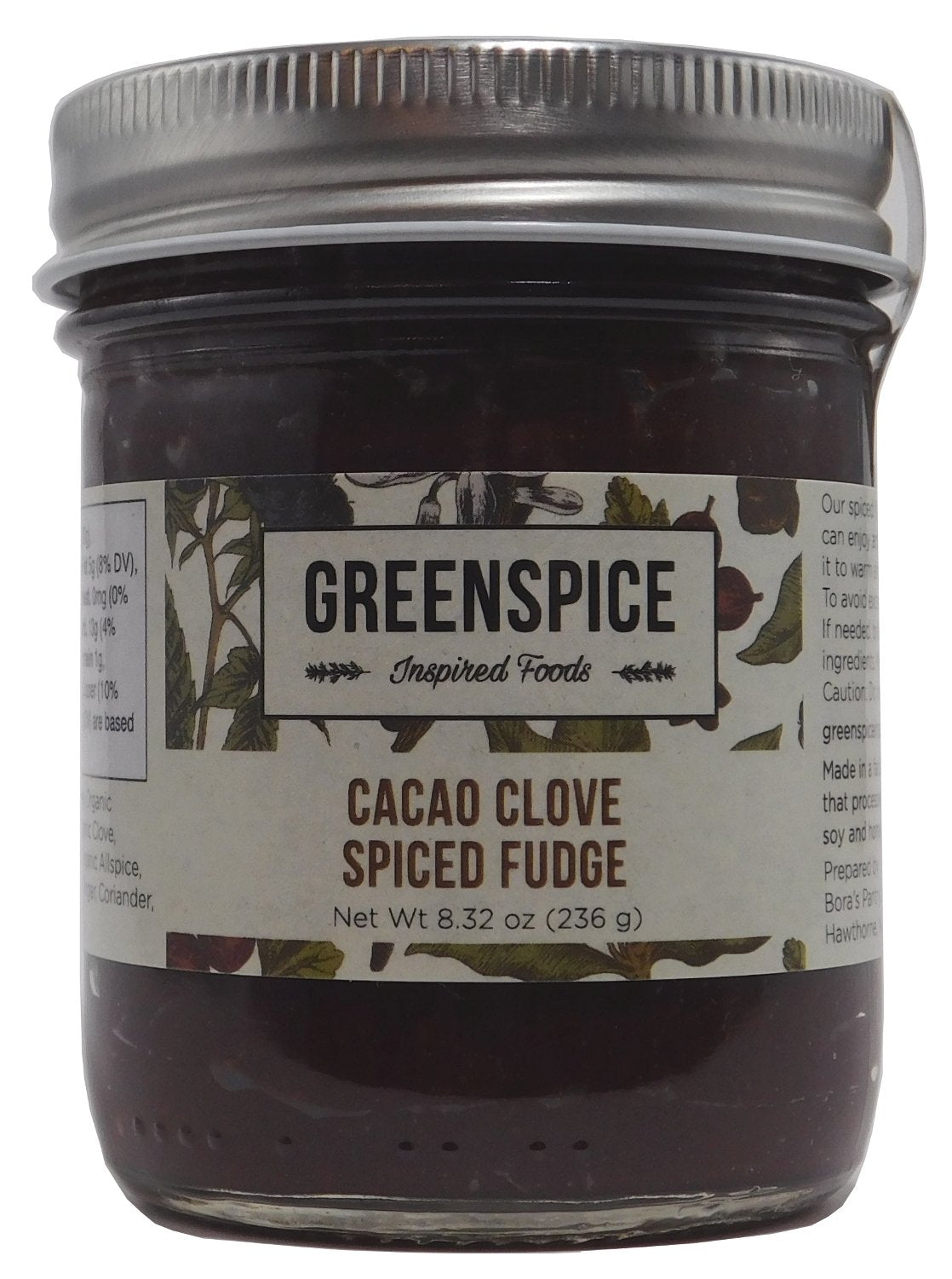 GREENSPICE: Cacao Clove Spiced Fudge