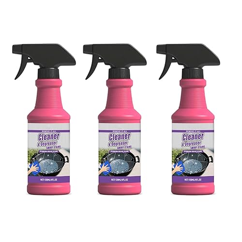 BOONYM Heavy Duty Grill Cleaner Spray - Professional BBQ Degreaser & Oven Cleaner, 4oz for Outdoor Grills, Smokers, Stainless Steel - Effectively