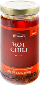 Dynasty Hot Chili Oil, 5.5-Ounce Jars (Pack of 4)