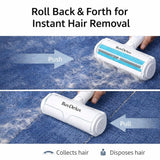 BuyDelux Pet Hair Remover Roller, Reusable Self-Cleaning Lint Roller for Dog & Cat Hair, Fur Removal for Furniture Couch Carpet Car Clothes & Bedding