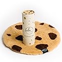 La La Fay Mini Blanket Cookie Buddy - Unisex Luxe Minky Faux Fur Cookie Lovie Baby Security Blanket - Essential Newborn Gifts for Boys and Girls