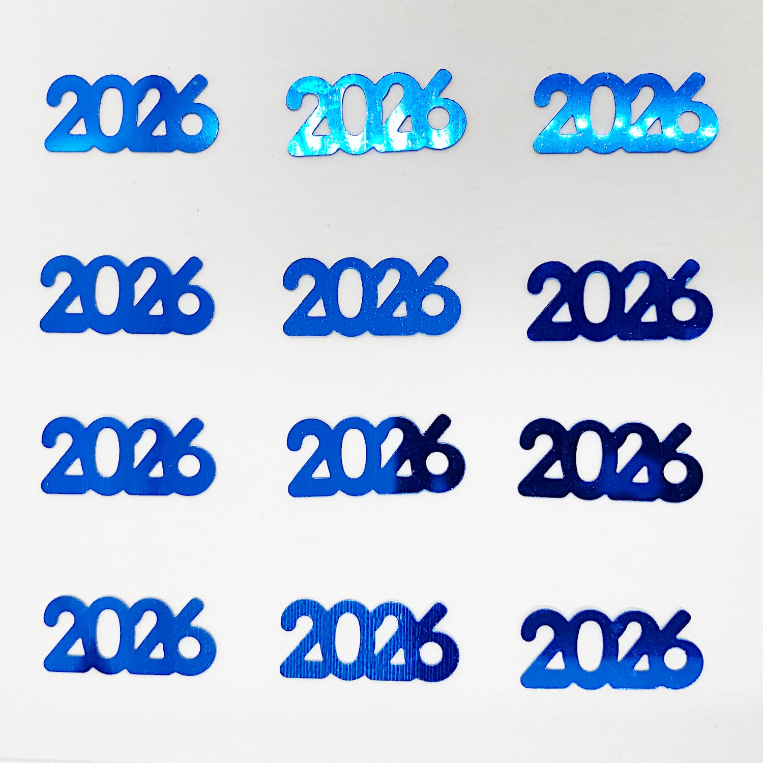 Confetti Year 2026 Blue Royal - 3 Half Oz Bags (1.5 oz) #7341 Q03A