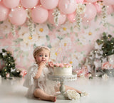 AHAORAY Half Way To One Cake Topper - Rose Gold Glitter 6 Months Birthday Decorations Supplies - Half Birthday Decorations Baby Girl, for Baby