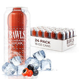 BAWLS Guarana Root Beer - Guarana Fueled Soda for Energy, High Caffeinated Drink, 16oz 24 Pack Cans