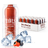 BAWLS Guarana Root Beer - Guarana Fueled Soda for Energy, High Caffeinated Drink, 16oz 24 Pack Cans