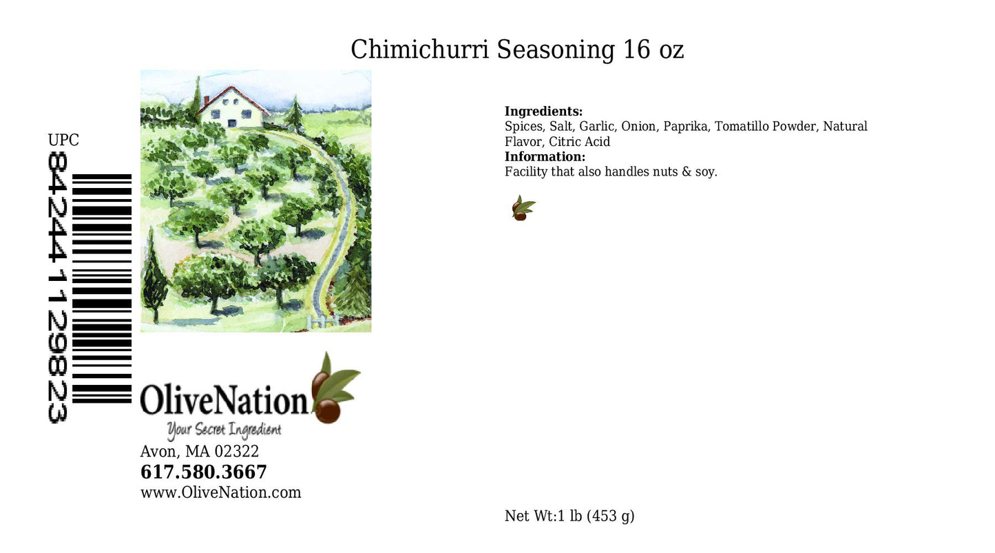 OliveNation Chimichurri Seasoning, Blended Spice Mix for Authentic South American Flavor Marinades, Sauces, Rubs, Grilling, Non-GMO, Gluten Free