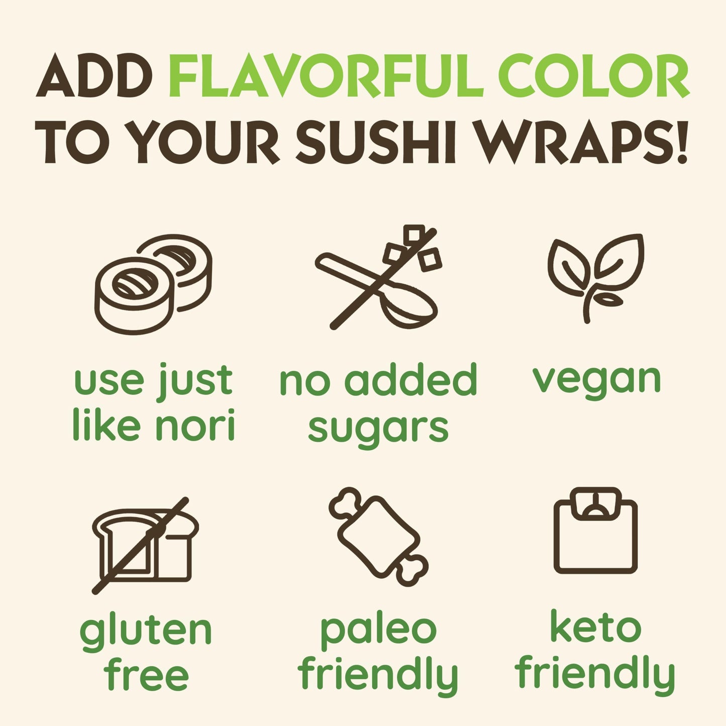 Pineapple Habanero Sushi Wraps (5 Count) - Gluten-Free, Vegan, Plant-Based Low-Carb Wraps - Non-GMO, Paleo-Friendly, Sweet & Spicy Nori Wrap