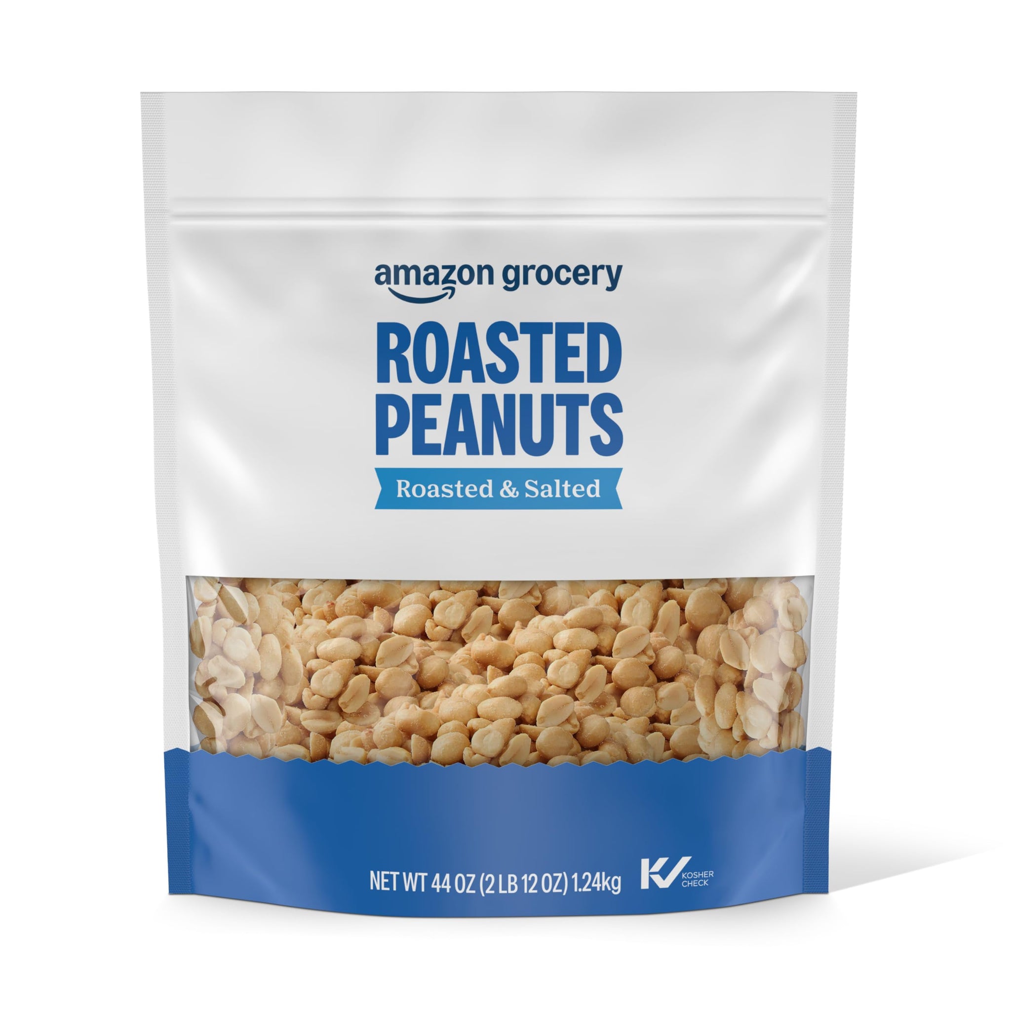 Amazon Grocery, Roasted Peanuts, Roasted & Salted, 44 Oz (Previously Happy Belly, Packaging May Vary)