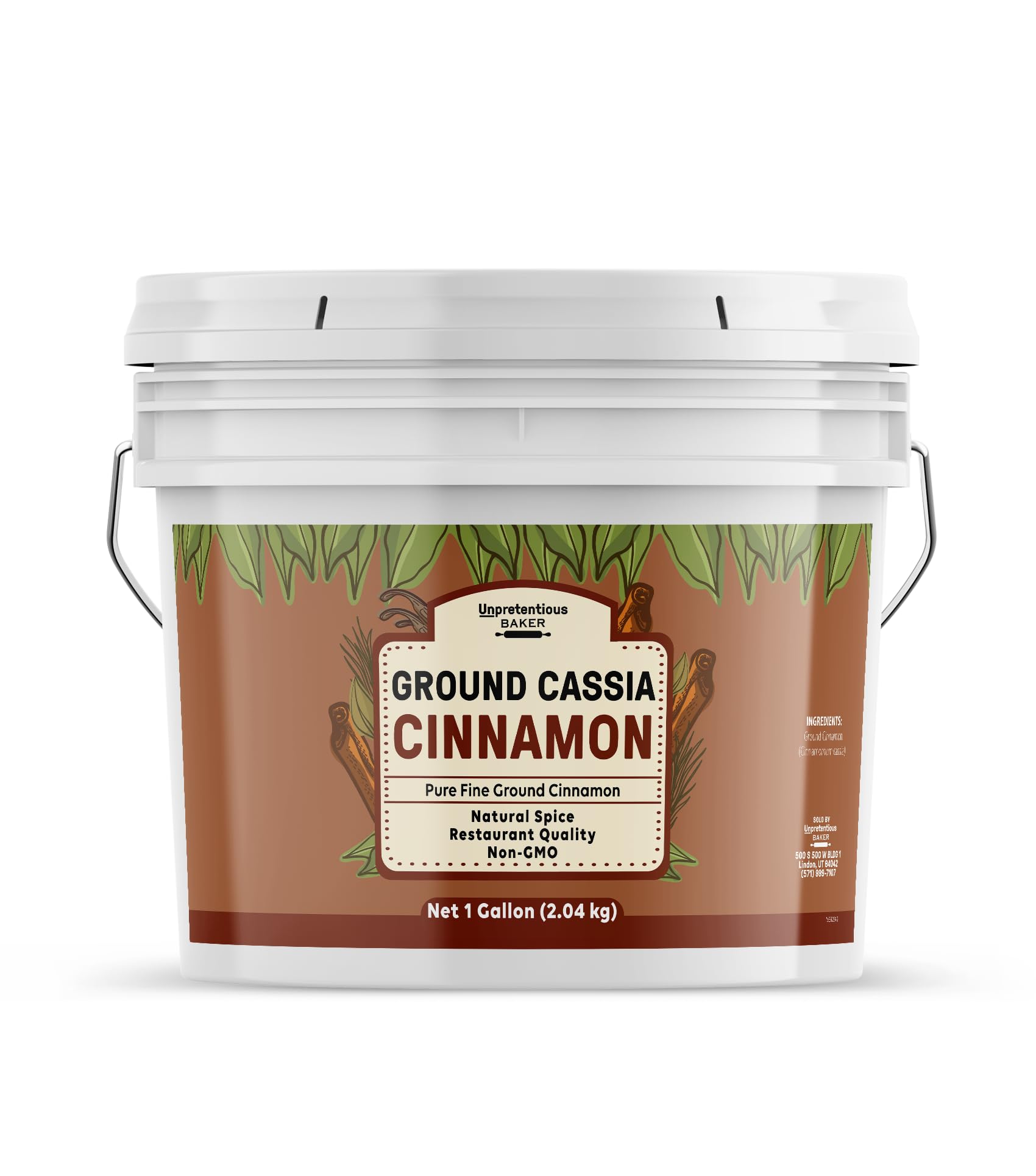 Unpretentious Ground Cassia Cinnamon, 1 Gallon, Baking & Cooking (4.5 Pound)