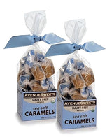 AvenueSweets - Handcrafted Dairy Free Vegan Individually Wrapped Soft Caramels - 2 x 5.2 oz Boxes - Sea Salt