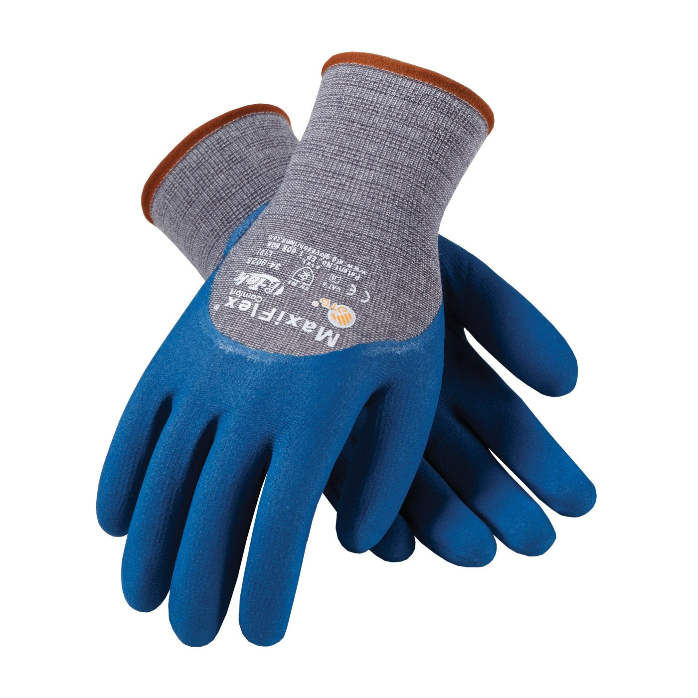 ATG 34-9025/M Maxiflex Comfort,13G Gry Cotton/Nylon/Elastane, 3/4 Mfoam Nitrile Gray