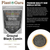 Black Cumin Seed Powder Ground 4 oz. - Nigella Sativa - Kalonji 100% Pure Natural Herb Spice.