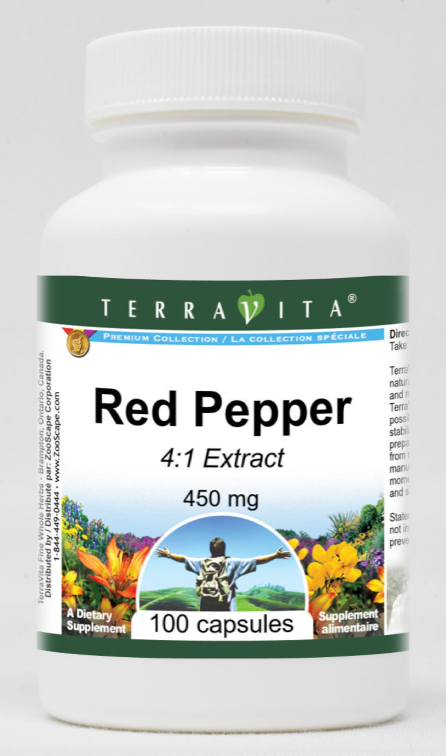 Red Pepper 4:1-450 mg (100 Capsules, ZIN: 521947) - 3 Pack