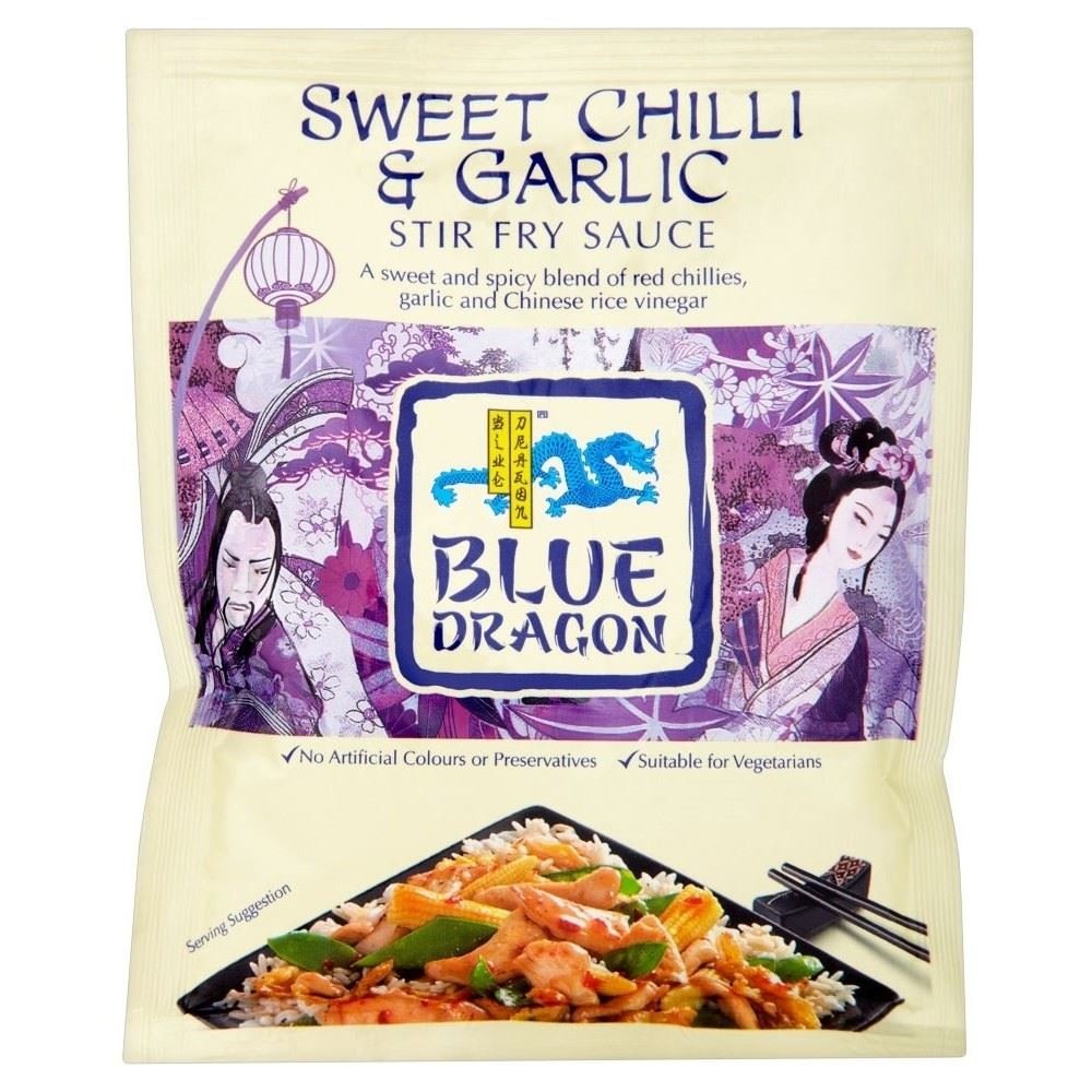 Blue Dragon Stir Fry Sauce - Sweet Chilli & Garlic (120g) - Pack of 6