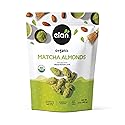 Elan Organic Matcha Almonds, 5.6 oz, Non-GMO, Gluten-Free, Vegan, Kosher, Superfood Infused Nuts (Roasted Almonds, Coconut, Matcha Green Tea Powder)