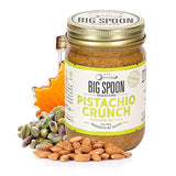 Big Spoon Roasters Almond & Pistachio Butter w/Raw Honey & Sea Salt - Keto Friendly, Low Sugar Almond Butter - Crunchy Pistachio Butter w/Bee-Friendly