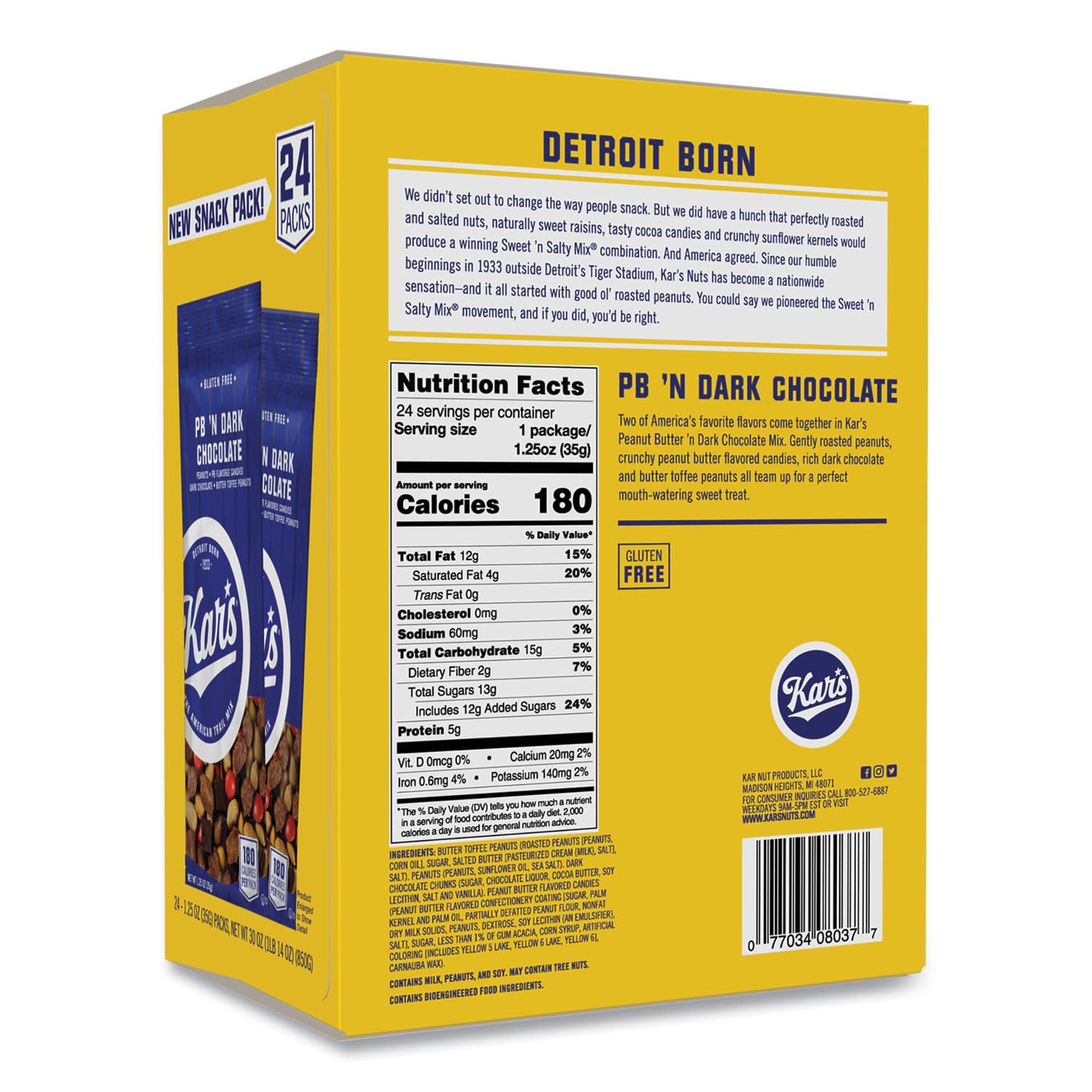 KARS PB 'N DARK CHOCOLATE 24PK - 1.25oz