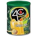 4C Green Tea Antioxidant Iced Tea Mix | Family Sized Cannister | Thirst Quenching Flavor | 20 quarts (Green Tea, 1 pack)