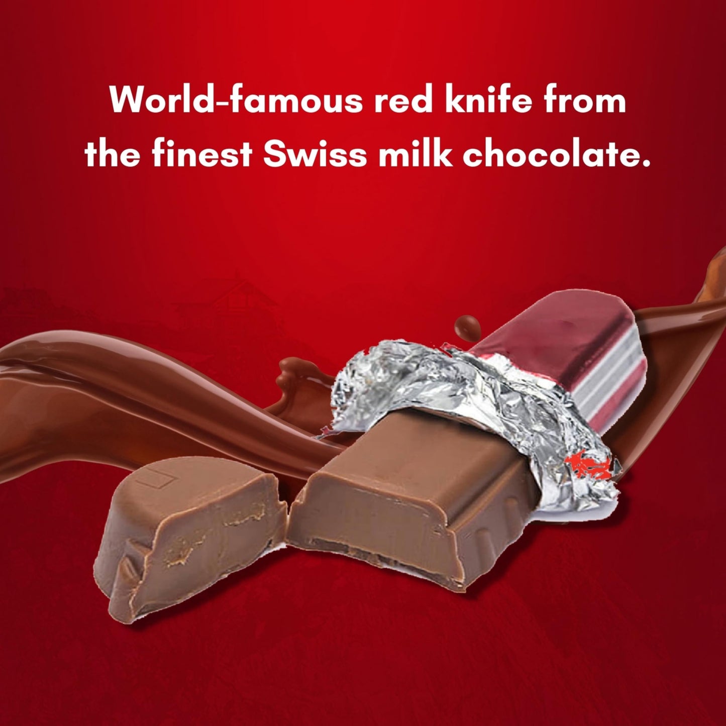 For Victorinox Swiss Chocolate Knife 6-Piece Tin Pack - Chocolate Bars Made in Switzerland - Stocking Stuffers Knife Chocolates for Special Event