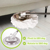 CICLONE ISPINMOP Stainless Steel Mop Handle 37" to 53" Long - Heavy Duty Spin Mop Replacement Stick - Commercial & Industrial Use Suitable for Home
