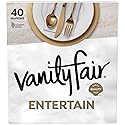 Vanity Fair Entertain Paper Napkins, 40 Count, Disposable Napkins Made For Entertaining And Events
