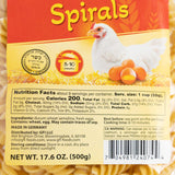 BAIERSBRONN Spirals Egg Noodles 2.2lb(2x1.1lb) - Restaurant-Quality Texture from Germany, Kosher, Made with 100% Pure Durum Semolina & Fresh Eggs