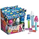 Fun Express - Trolls Pez Dispensers for Party - Edibles - Hard Candy - Dextrose - Party - 12 Pieces