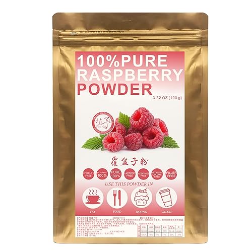 Plant Gift 100% Pure Natural Raspberry Powder Meal Powder ???? Raspberry Juice Powder - Raspberry Juice Powder Fruit - Vegan Smoothie and Drink