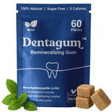 Dentagum Remineralizing Gum with Nano-Hydroxyapatite & Xylitol - SugarFree Chewing Gum for Enamel Repair, Cavity Protection & Receding Gums - 60