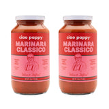 Ciao Pappy Marinara Classico Pasta Sauce - Authentic Italian Taste - Vegan Tomato Pasta Sauce w/ Garlic & Basil - Non-GMO - No Sugar Added - Low Carb
