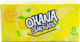 Ohana! lemonade, non-carbonated drink, caffeine free, 12-fluid ounce cans, 8-pack in box (1)