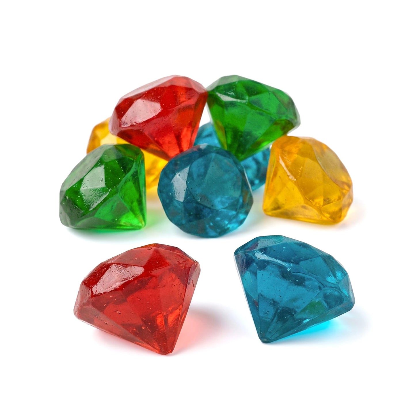 NY Spice Shop Fruit Gems 3D Gummy Candy Bulk - 1 Pound 3D Gummies Candies Gems for Cakes - Gummies Fruity Snacks Unique Candy