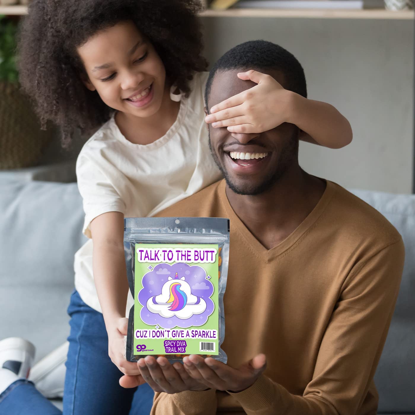 Talk to the Butt Trail Mix - Fun Unicorn Lovers Gift for Girls - Sassy Stocking Stuffer for Your Diva Teen - White Elephant Present - Funny Gag Gifts