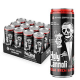 Bones Coffee Company Holy Cannoli Latte Baked Cannoli Flavored Coffee, Medium Roast Ready To Drink Iced Coffee in Can, 11 Fl Oz Can (12 Pack)