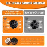 Coconut Shell Charcoal Air Purifying Bags 50g, Removes Odors and Moisture, Nature Fresh Air Purifier Bags, Odor Eliminator for Home, Car, Pets
