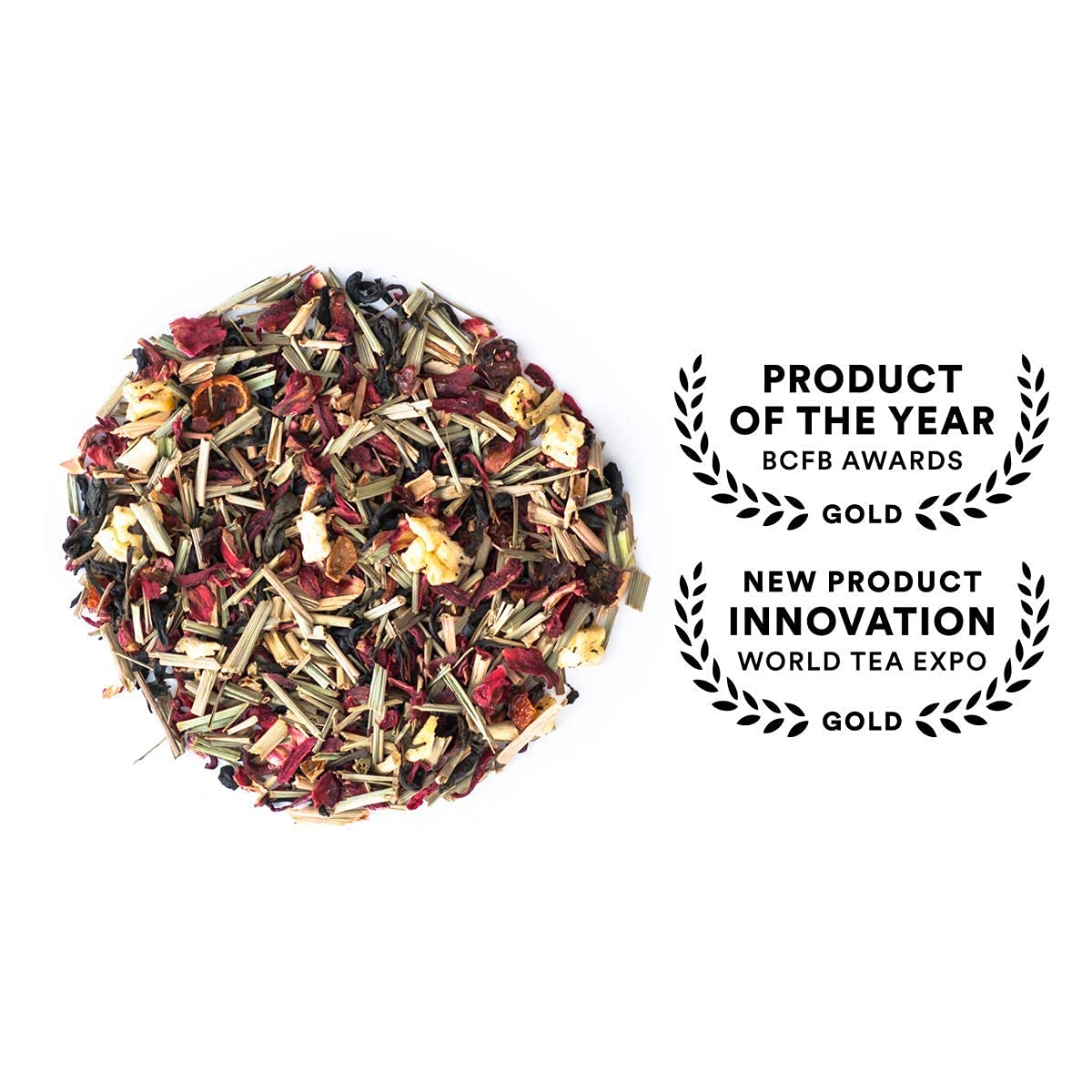 JusTea PURPLE RAIN | Loose Leaf Purple Tea | Tin with Hand Carved Tea Spoon | 40+ Cups (2.8oz) | Very Low Caffeine | Award-Winning | Fair Trade |
