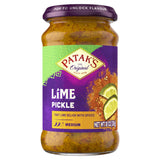 Patak’s Medium Lime Pickle - Authentic Indian Pickle Relish w/Lime Dices, Mustard Seeds & Aromatic Spices - Perfect for Sandwiches, Curries & Cold