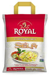 Royal Chef's Secret Sella Basmati Rice - Authentic Extra Long Grain Parboiled White Rice, 20 lb