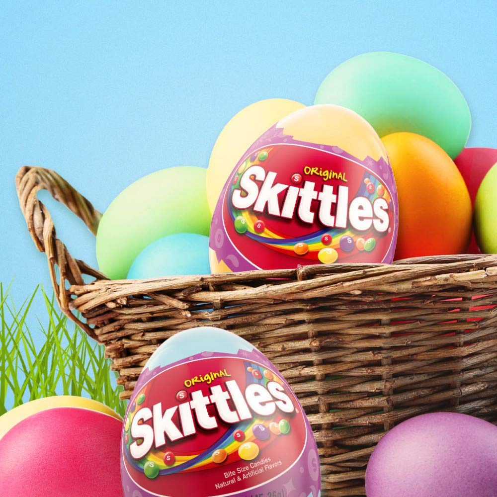 SKITTLES Original Easter Candy, 1.6 oz Easter Basket Gummy Candy (Pack of 12)