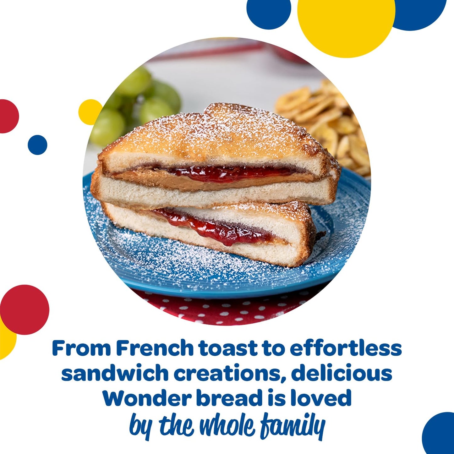 Wonder Bread Giant White Sandwich Bread, Sliced White Bread, 24 oz Loaf
