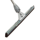 Unger Commercial SmartFit™ WaterWand™ 30" Heavy-Duty Floor Squeegee with 53" Aluminum Handle - Ideal for Removing Water and Dirt from Uneven Surfaces